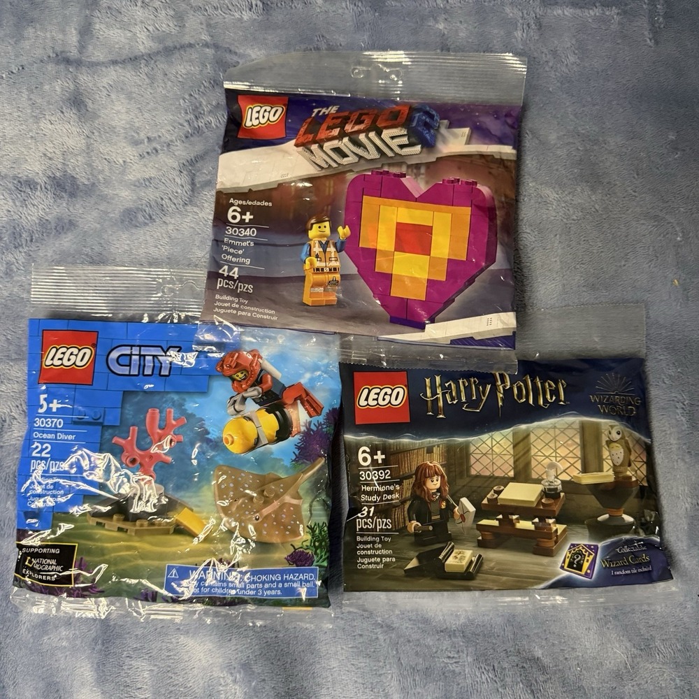Set Of 3 Polybag Legos New